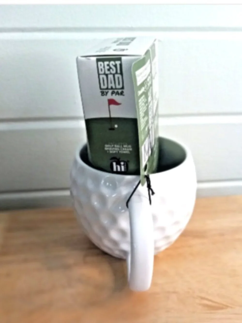 Golf Ball Mug Best Dad By Par Shaving Cream Gift Set Golfer Novelty NEW
